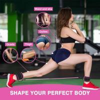 Banderas de Resistencia con Correa para el Tobillo Cuerdas para Fortalecer la Cadera y las Piernas para Fitness, Yoga en Casa, Entrenamiento de Flexibilidad, Equipo de Gimnasio - details 0