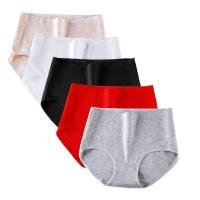 Bragas de cintura alta para mujer, ropa interior de algodón de talla grande, sólida, Sexy, sin costuras, íntima, 3 piezas por lote - details 2
