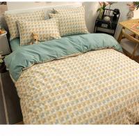 Juego de Ropa de Cama de Algodón Puro de Alta Calidad para el Hogar con Funda de Edredón de Manga Reina 100% Algodón Amigable con la Piel con Sábanas y Fundas de Confort - details 5