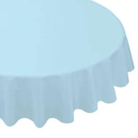 Mantel redondo de 84 pulgadas, mantel Simple desechable de PE, impermeable, grueso, cubierta de mesa de tela - details 6