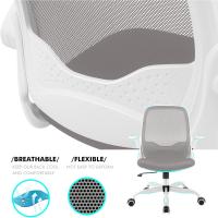 Computadora de malla transpirable, cómoda silla giratoria con reposabrazos abatibles y altura ajustable - details 2