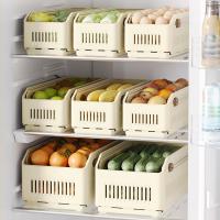 Contenedor de almacenamiento de cocina creativo, caja telescópica retráctil ajustable estirable, cajón de almacenamiento de gabinete apilable extraíble - details 2