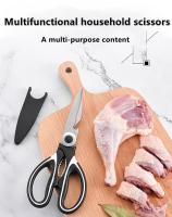 Tijeras de cocina multifuncionales de acero inoxidable para cortar pescado pollo utensilio de chef gadget accesorios para abrir botellas - details 0