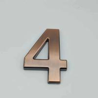 Placa de Puerta de Bronce Grande de 10cm Electroplastica Acrílico con Dibujo de Hilo - details 4