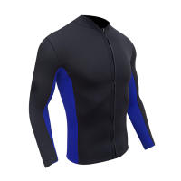 Top de neopreno de 2MM para hombre, traje de buceo dividido, chaqueta cálida para deportes acuáticos, natación, esnórquel, surf - details 4