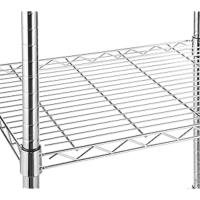 Carrito con Ruedas para microondas de 3 Niveles, 53,34cm x 38,1cm x 93,22cm (LxWxH), Madera/Cromado, 2 baldas - details 3