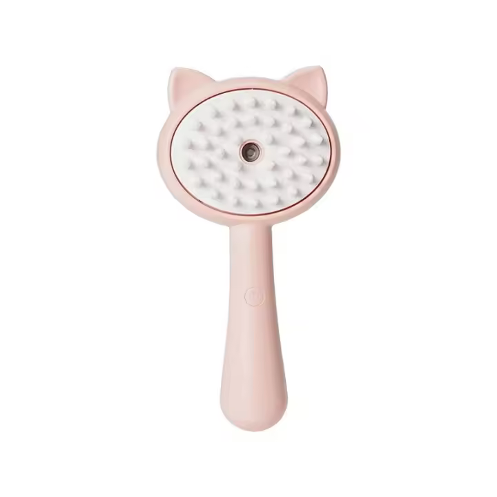 Cepillo eléctrico inteligente para el cuidado de mascotas con spray: herramienta de masaje, limpieza de baños y eliminación de pelo 3 en 1 para perros, removedor de pelo suelto sin dolor y refrescante de capa - 1