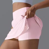 Faldas de tenis falsas de dos piezas con forro y bolsillos para mujer, pantalones cortos deportivos, bloque de sensación cero, ajuste delgado, elásticos, suaves, para yoga - details 18