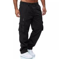 Pantalones cargo para hombre, Pantalón recto informal, otoño - details 2