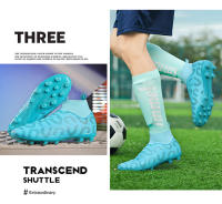 Botas de fútbol profesionales para hombres, zapatos de fútbol TF/FG para niños, tacos de tobillo alto, zapatillas de fútbol de hierba, zapatos de entrenamiento de Futsal - details 17