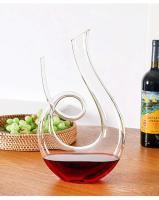 Separador de vino creativo en espiral de cisne de cristal de alta calidad, botella de champán para bar en casa, 1500ml - details 8