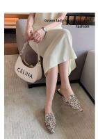 Tacones altos gruesos con punta cuadrada para mujer, zapatos informales para mujer - details 4
