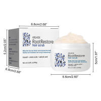 Crema limpiadora exfoliante para el cuero cabelludo, alivia la picazón, da volumen, hidrata, espesa, fija el cabello y - details 0