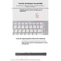 Ultra-delgado con touchpad portátil tríptico inalámbrico bluetooth teclado de la tableta teclado bluetooth - details 4