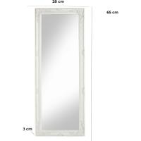 Espejo de Pie con Inclinación Ajustable, Espejo Rectangular con Marco de Madera Blanca Estilo Shabby, Espejo para Dormitorio y Sala de Estar, 50x160 cm - details 4