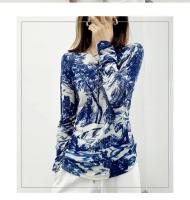 Elegante Suéter de Punto con Estampado Vintage Moda Coreana Casual Chic para Mujeres - details 2