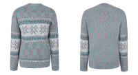 Suéter de cuello alto Medio para mujer, prendas de punto de copos de nieve de Navidad, jersey de cuello redondo, moda de invierno, 2024 - details 2