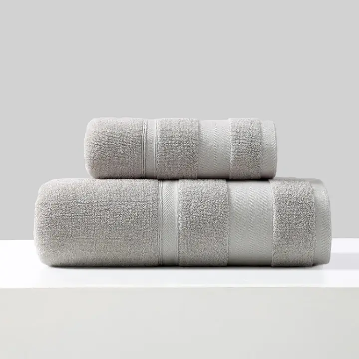Toallas de cara y mano absorbentes y suaves de algodón, juego de toallas de baño de lujo para Hotel, Spa, sólido y suave - 1