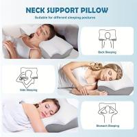 Almohada de soporte para hombro de espuma viscoelástica para dormir, cojín ortopédico para dormir, 1 unidad - details 4