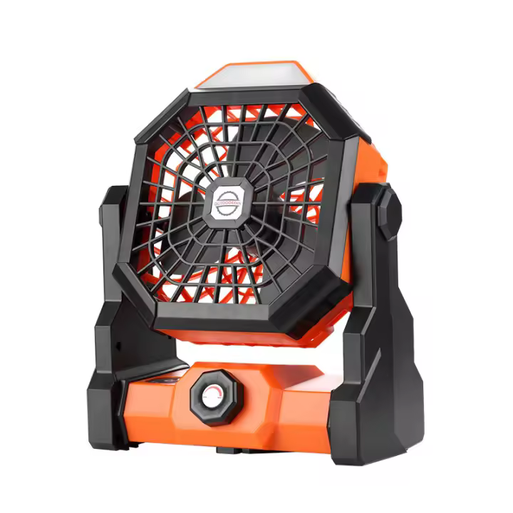Camping Ventilador 20000mAh, Portátil Recargable para Escritorio Tienda de Campaña con Control Remoto y Gancho, Luz LED, Ventila - 1