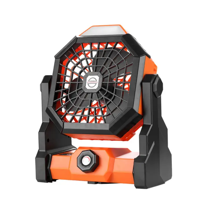 Camping Ventilador 20000mAh, Portátil Recargable para Escritorio Tienda de Campaña con Control Remoto y Gancho, Luz LED, Ventila - 1