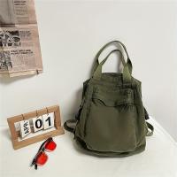2024 Nueva mochila vintage informal para mujer: mochila plegable de viaje universitaria con cierre de cremallera, correas de hombro fijas y forro de poliéster, mochila negra lavable a máquina para el trabajo, desplazamientos - details 6