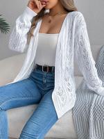 Suéter de Punto para Mujer Primavera Otoño Estilo Suelto, Manga Larga, Moda de Oficina, Crochet Ligero - details 11