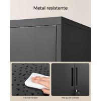 Archivador de Oficina, Armario Multifuncional, 2 Puertas, con Cerradura, Almacenamiento de Acero, para Sala de Estar, Gris Mate OMC013G01 - details 29
