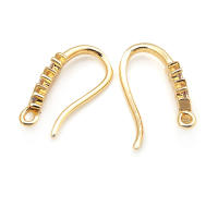 Ganchos de Pendientes de Brasso Dorado 18K con Zirconia Accesorios de Joyería DIY de Alta Calidad para Mujeres - details 27