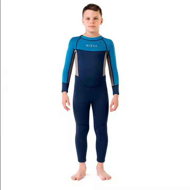 HISEA-traje de buceo de neopreno para niños, traje de baño de manga larga para surfear, traje de buceo de una pieza - 1