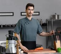 Chaqueta de Chef profesional, uniforme elástico cómodo para restaurante, abrigos de trabajo para camarero de panadería, monos de cocina delicados - details 10
