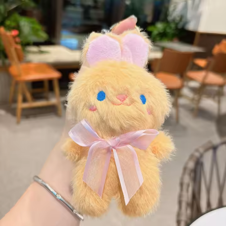 Llavero de conejito lindo de moda muñeca de juguete de peluche muñeca de adornos colgantes - 1