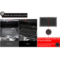 Alfombrillas de inserción Auovo para VW Accesorios 2023 2022-2018 Interior Personalizado para Consola de Coche Portavasos Bolsillo de Puerta Alfombrillas para Atlas. - details 2