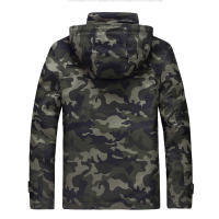 Otoño Invierno Casual Camuflaje Hombres Abrigos Nuevo Confort Versátil Mantener caliente Tops Moda al aire libre Sombrero extraíble Chaqueta Hombres - details 3