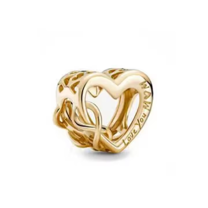 Nuevo colgante de atrapasueños de abeja chapado en oro de Plata de Ley 925 auténtica, cuentas adecuadas para joyería de pulsera europea - 1