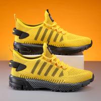 Zapatillas de deporte antideslizantes y transpirables para hombre: zapatillas informales y elegantes para actividades al aire libre de primavera/verano, jogging y entrenamiento en el parque - details 3