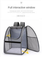 Mochila De Transporte para mascotas, bolsa transpirable de doble hombro para gato - details 4