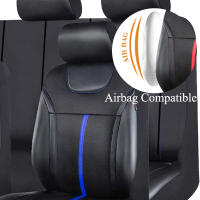 Cubierta Universal de Cuero PU AUTO PLUS para Asiento de Coche SUV Van Truck Accesorios de Coche Cubierta de Tela de Malla Unisex - details 4
