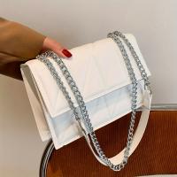 Bolso bandolera acolchado para mujer, bolso de hombro con cadena de moda, bolso de mano cuadrado minimalista y monedero. - details 8