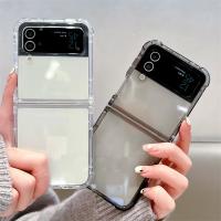 Funda para Samsung Galaxy Z Flip4, carcasa protectora plegable, funda de silicona transparente - details 0