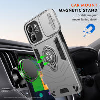 KEYSION-funda de armadura a prueba de golpes para Infinix Hot 50i, silicona + PC, cámara deslizante, protección, anillo, soporte, funda de teléfono para Infinix Smart 9 - details 2