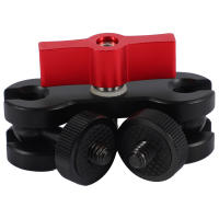 Adaptador de montaje de brazo mágico de trípode, aleación de aluminio, cabezal de bola Dual multifunción, Zapata caliente, 1/4 pulgadas, accesorio de cámara DSLR para Monitor - details 7