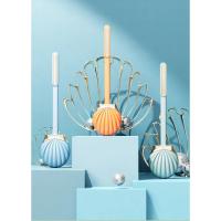 Cepillo de Inodoro de Silicona con Mango Largo y Cabeza Plana Soporte en Forma de Concha para Limpieza de Ángulos Muertos Accesorio de Baño Esencial - details 16