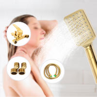 Moderno Ducha de Oro Grifo de Baño con Mezclador de Mano Partes de Plomería Mejora del Hogar - details 1