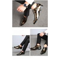 Zapatos Oxford con Patrón Floral para Hombres, calzado Formal con Cordones, Planos, Fiesta de Negocios - details 12