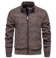 Cardigan de Pendiente de Lana de Cashmere Cuello Alto con Cremallera, Moda de Otoño e Invierno para Hombres - details 9