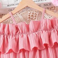 Vestido Casual de Chifón para Niñas Correa de Hombro de Una Línea, Estilo de Princesa para Edades de 8-12 Años - details 15
