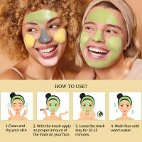 Conjunto de Mascarilla de Arcilla Hidratante-Iluminador 10pcs Hyalurónico Aceite VITAMINA E - details 12