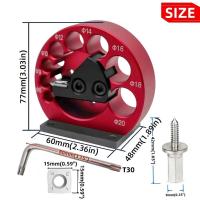 Plantilla para hacer pasadores resistente al desgaste, placa de pasador duradera portátil, taladro eléctrico de aleación de aluminio de alta dureza, pasador de fresado para carpintero - details 0