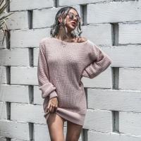 Vestido de ganchillo para mujer, corte holgado, un hombro, moda Otoño-Invierno 2025 - details 14